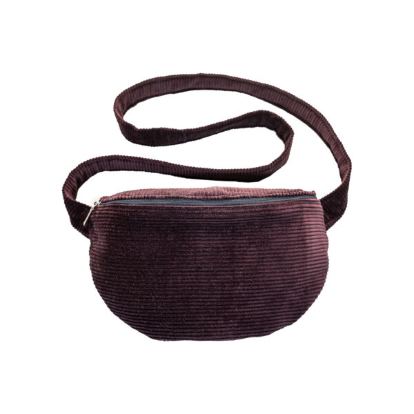 Geantă Crossbody Burgundy din Catifea Reiată – Atelier Textil Muhely