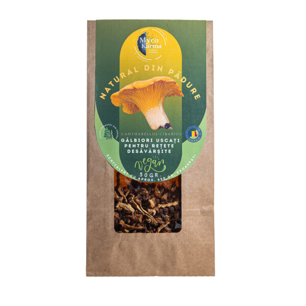Ciuperci gălbiori uscati pentru rețete desăvârșite 50g by Mycokarma